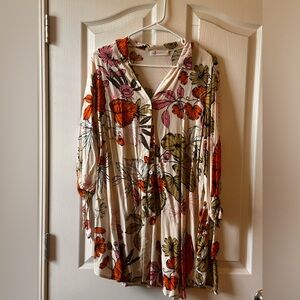 Long floral blouse/dress